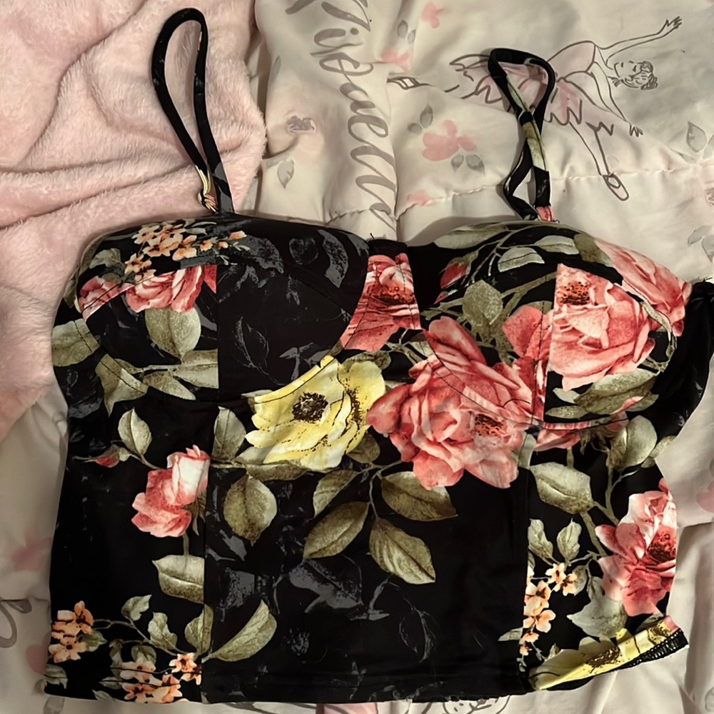 Black spaghetti strap top